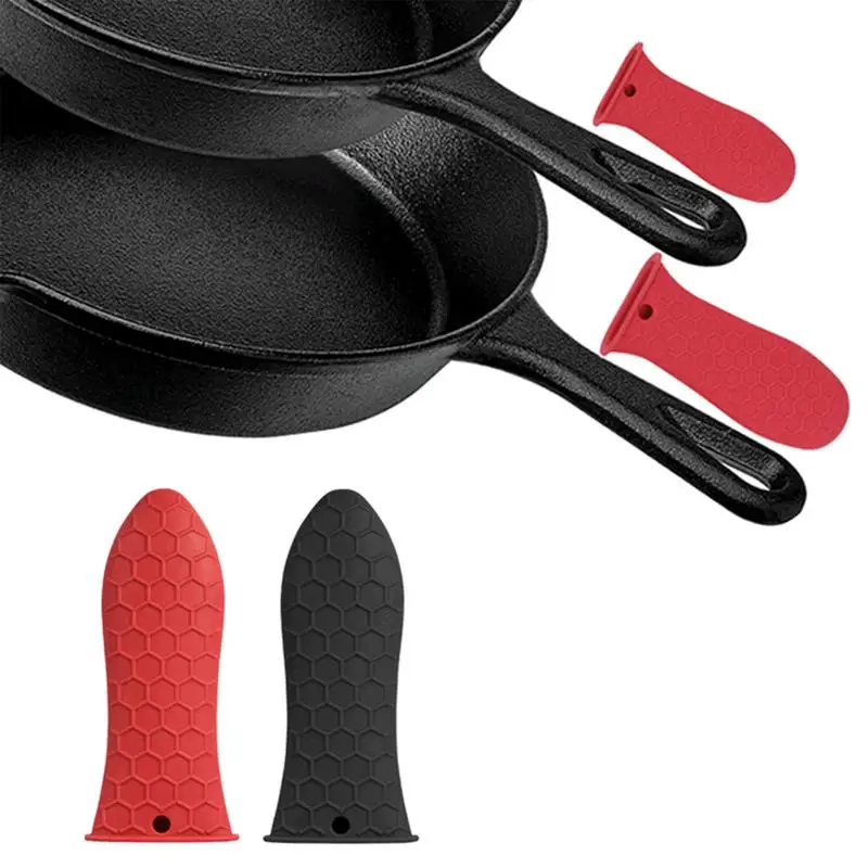 Handle Cover Of Pot With Silicon Anti-scalding Holder High Heat Resistance Silicone Pot Handle Cover For Frying Pan For Kitchen