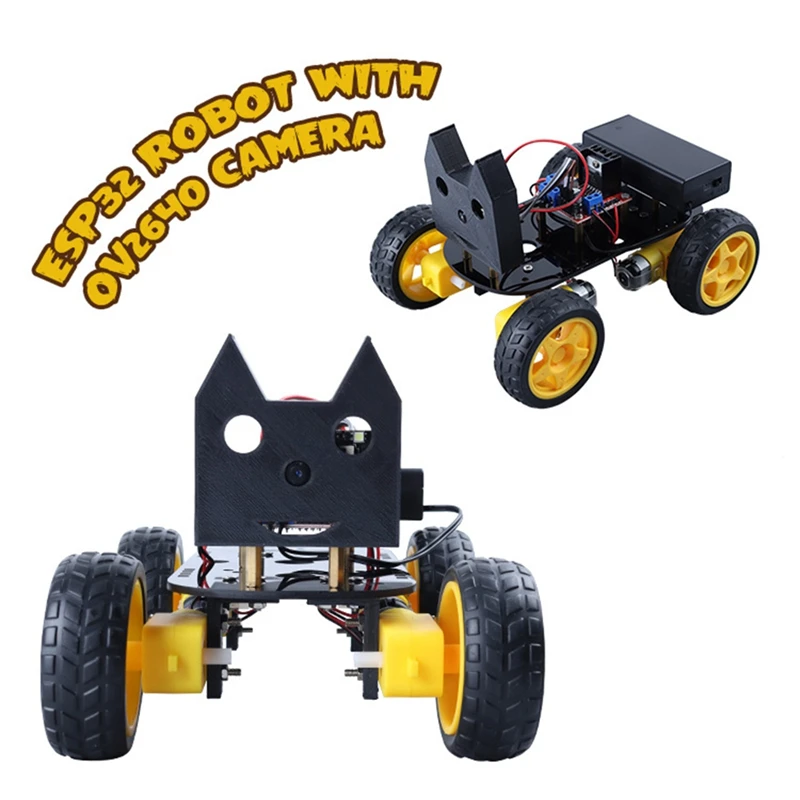 Умный автомобильный робот-Комплект сделай сам для Arduino 4WD Wifi ESP32 CAM Dolly Kit легкая