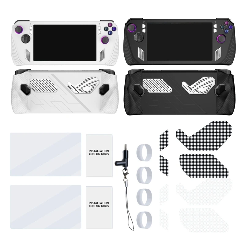 

Silicone Soft Cover For Rog Game Console Protective Sleeve Non-slip Cover 40JB