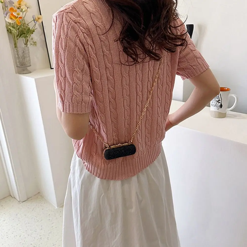 Ретро блестящая вечерняя банкетная сумка со стразами в форме облака