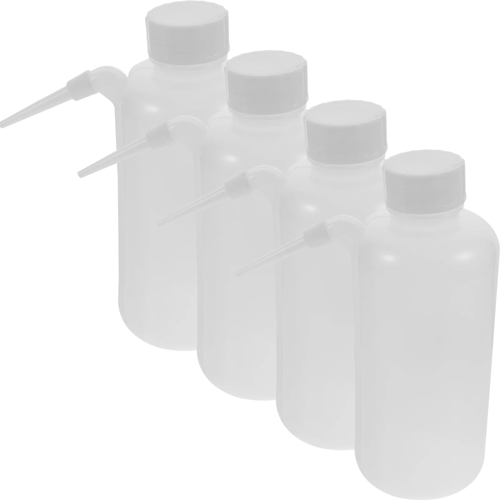 

4 Pcs Lash Wash Bottle Plastic Novel Bottles Washing Side Tube Empty Filling