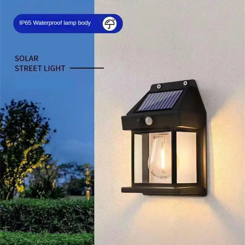 

Nightlight Easy Installation Motion Sensor Durable Waterproof Wireless Solar Garden Wall Lamp Durable Night Light For Courtyard