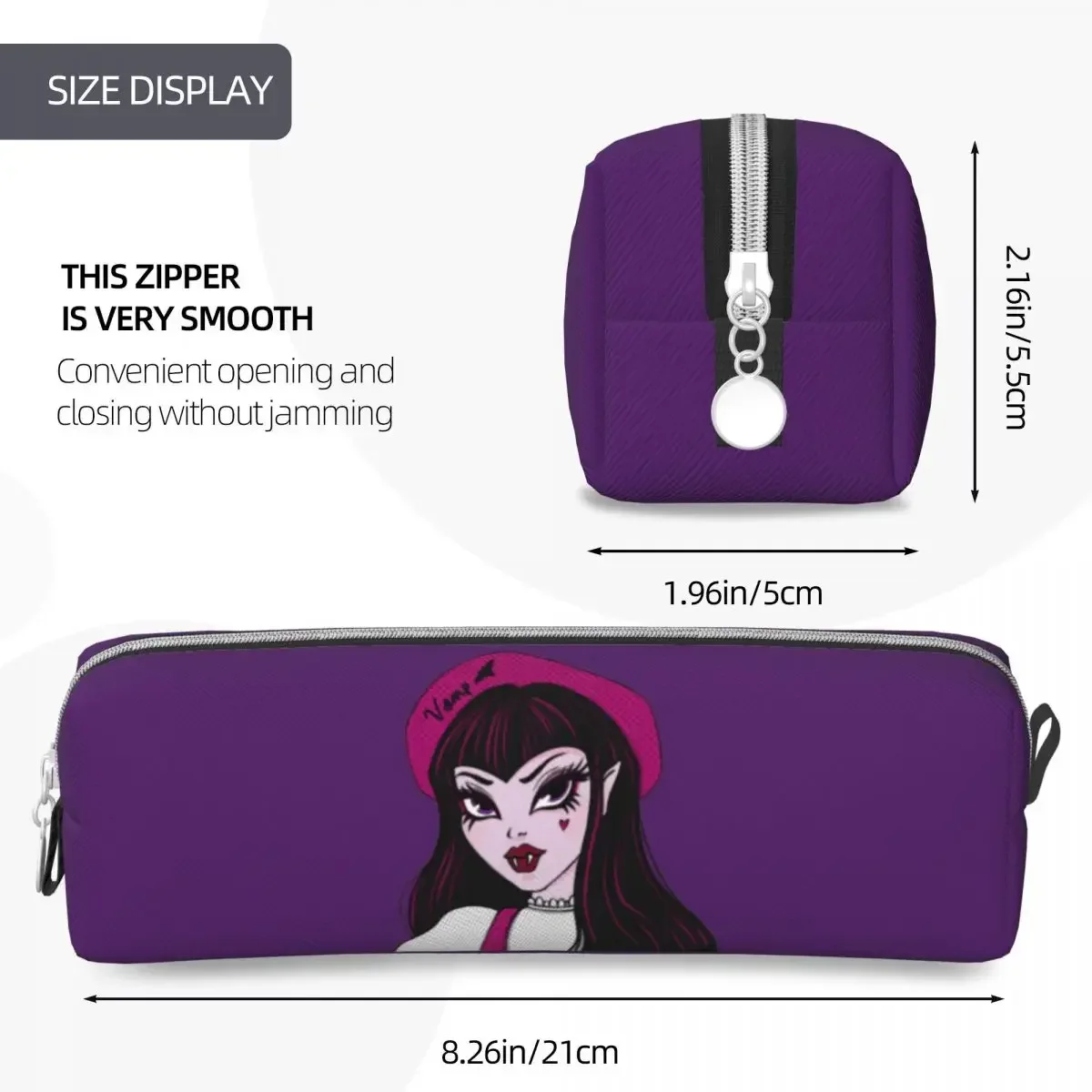 Kawaii Draculaura мультфильм пенал высокая коробка для девочек и мальчиков большая