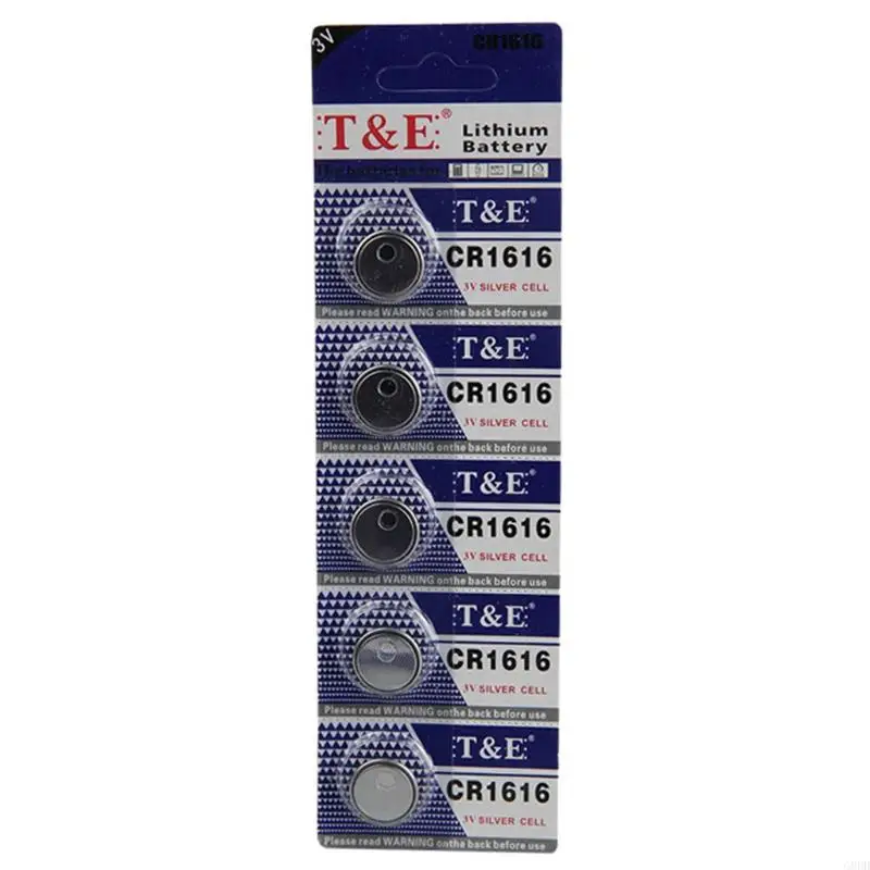 Литий-ионные батарейки G8DD 5pcs Button Battery CR1616, 3V DL1616 ...