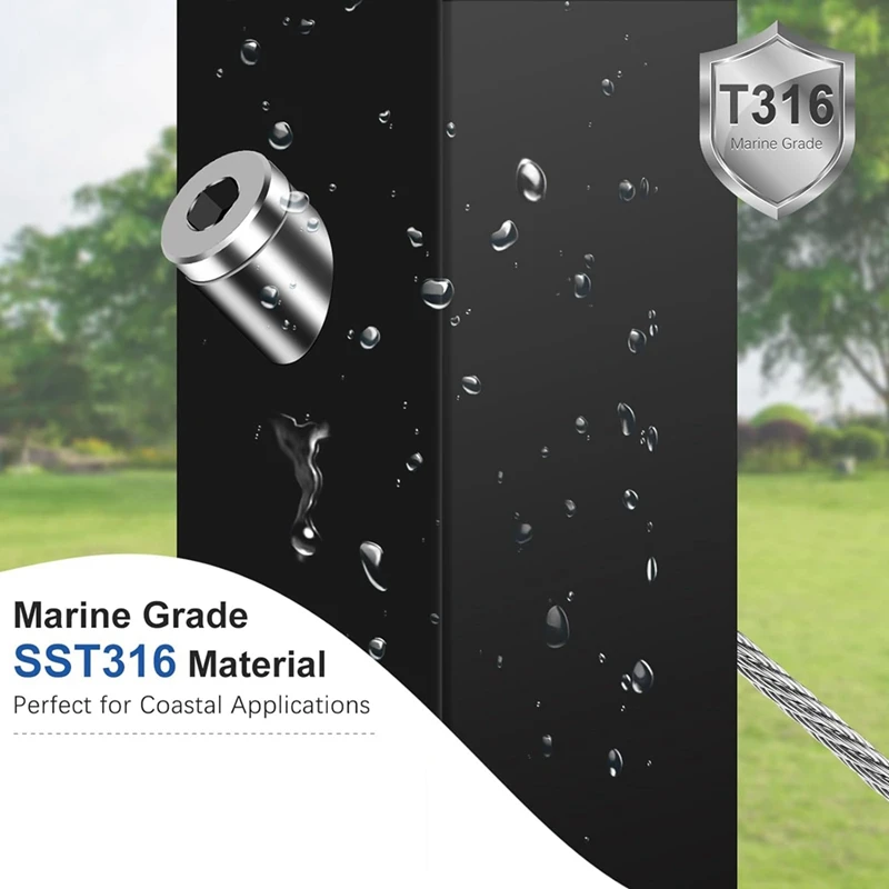 33 ° Скошенные угловые шайбы 9 мм для комплекта оборудования кабельных перил 8