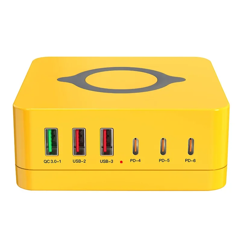 Зарядное устройство сетевое с USB-портами и поддержкой быстрой зарядки 140 Вт