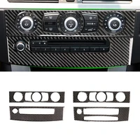 for bmw 5 series e60 2004 2005 2006 2007 2008 2009 2010 carbon fiber air conditioning cd control panel stickers
