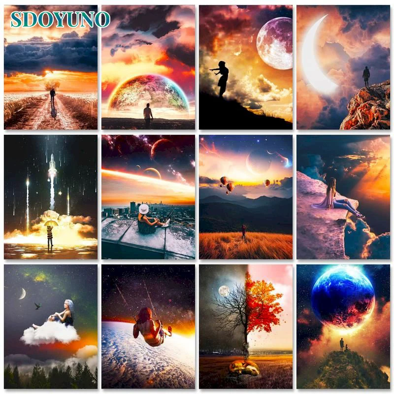 Набор для рисования по номерам на акриловой основе SDOYUNO рисование вручную