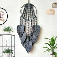 wall hanging tapestry hand woven bohemia style layer wave macrame for living room garden bedroom home decoration mat