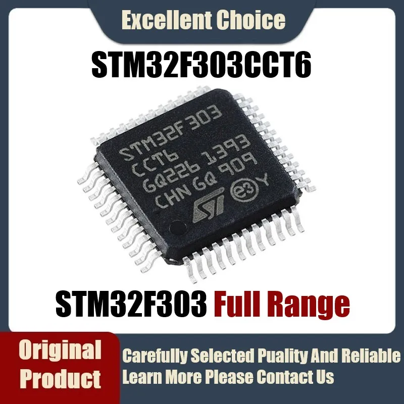 

1-5Pcs/Lot Original Genuine STM32F303CCT6 STM32F303 CCT6 Package LQFP-48 72MHz 256KB Microcontroller MCU
