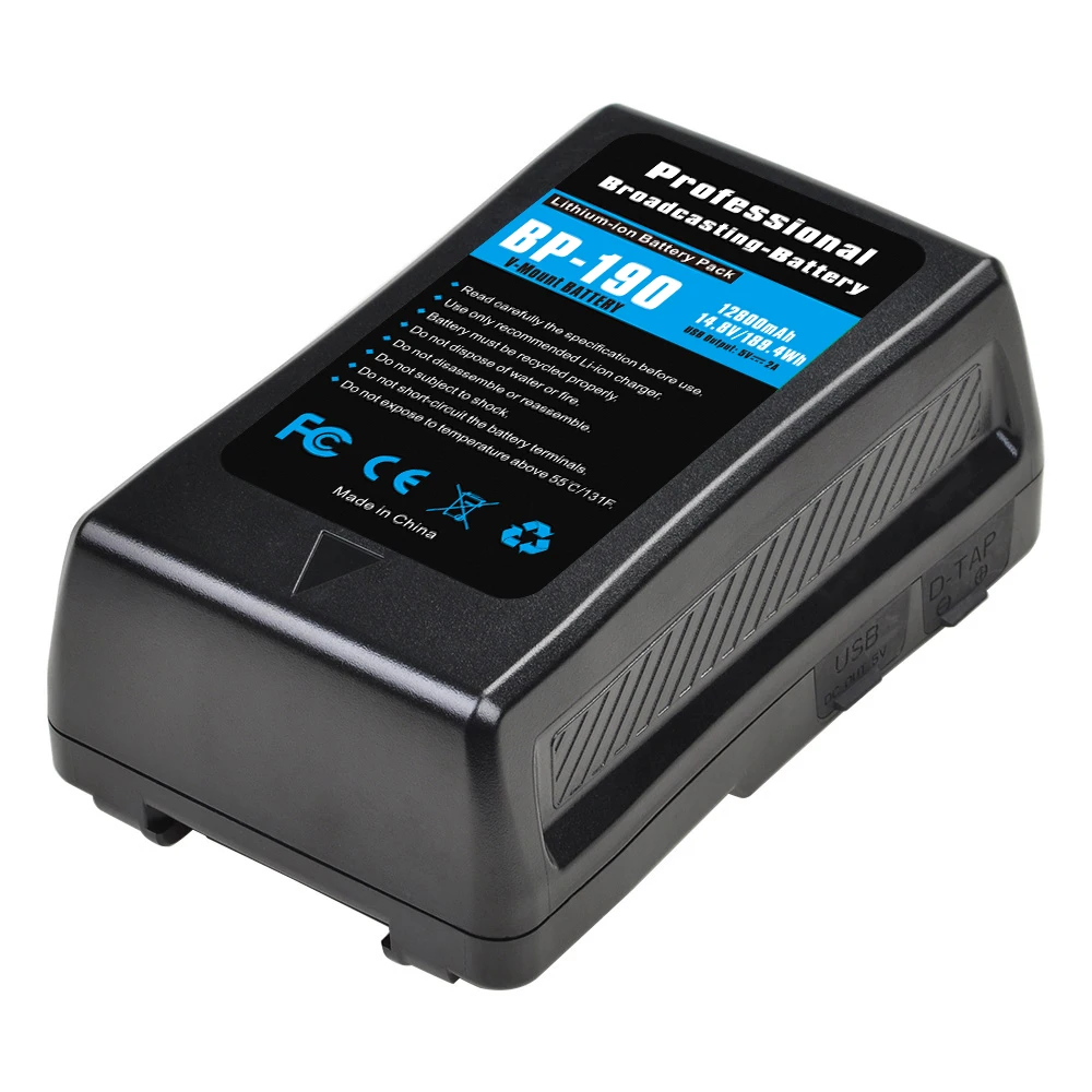 12800 мАч BP-190 BP-190V с креплением и зарядное устройство D-Tap для видеокамеры Sony Broadcast HDCAM