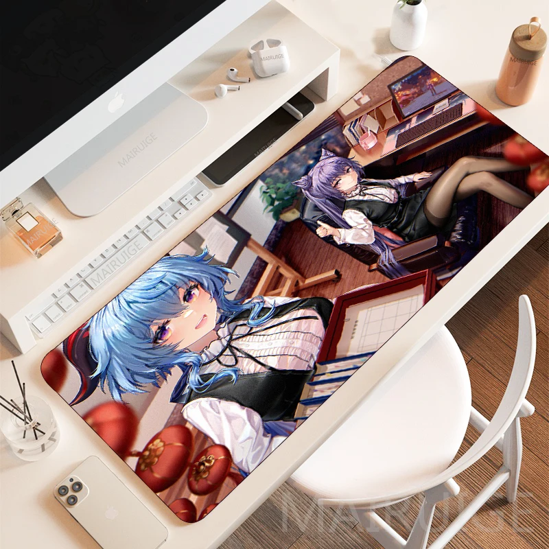

Keqing Large MousePad Genshin Impact Anime Sexy Girl Gaming Accessories Desk Mat Mouse Pad Gamers Keyboard Mousepad Carpets Rugs