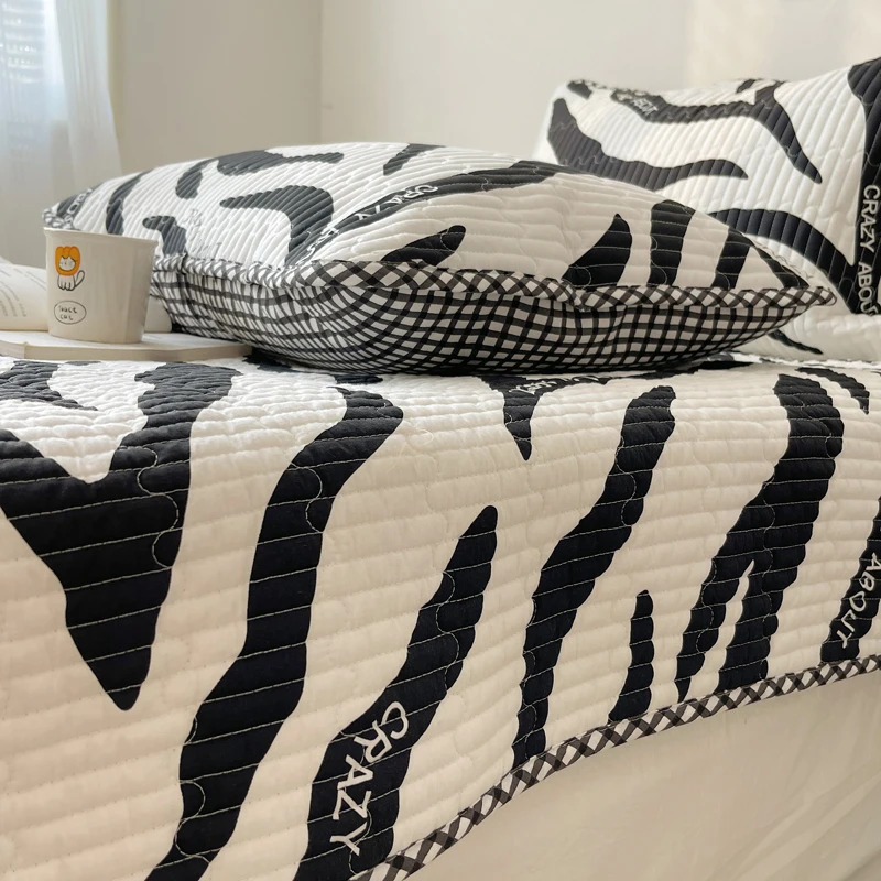 Double-sided Cotton Bed Cover Single Piece Four Seasons Universal Quilted Non-Slip Kang Tatami High end Shee...