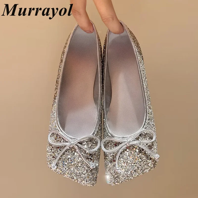 Туфли Мэри Джейн с квадратным носком и блестками женские туфли декором в виде