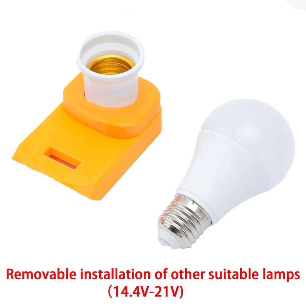 

500lm LED Indoor Work Light Lampholder 3W/5W Low Voltage Protective For Dewalt 18/20V DCB Series DCB206 DCB205 Li-Ion Battery