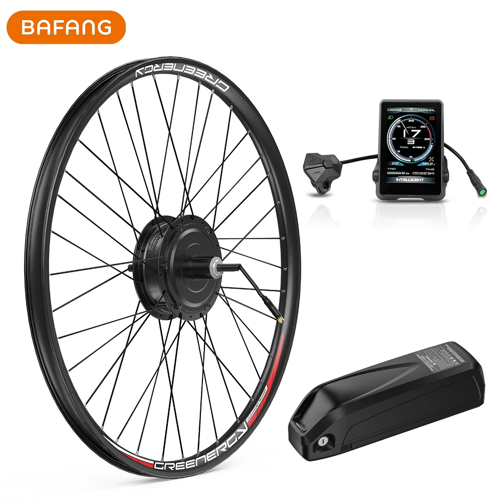 48V 500W Bafang Electric Bicycle Hub Motor Front Wheel Bike Conversion Kit Brusheless Engine 960Wh Ebike Battery Import Cells