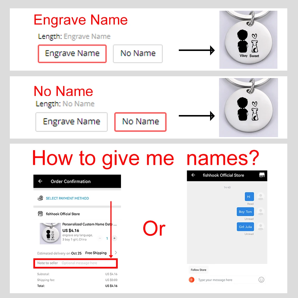 Fishhook Персонализированный брелок с гравировкой имени на заказ кольцо для ключей