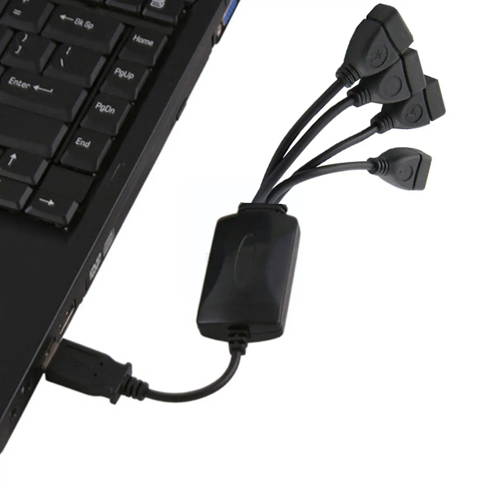 USB-разветвитель для компьютера высокоскоростной Универсальный 4 порта USB 2 0 с