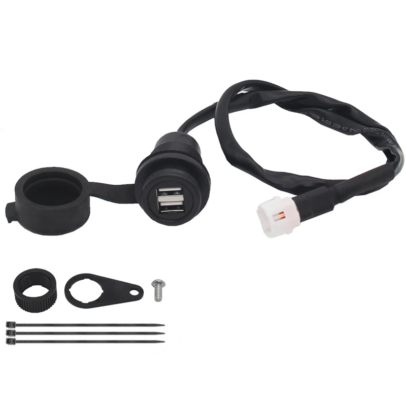 Мотоциклетное зарядное устройство с двумя USB-портами для Yamaha MT07 MT09 SP Tracer 900 FZ-09 FZ-07