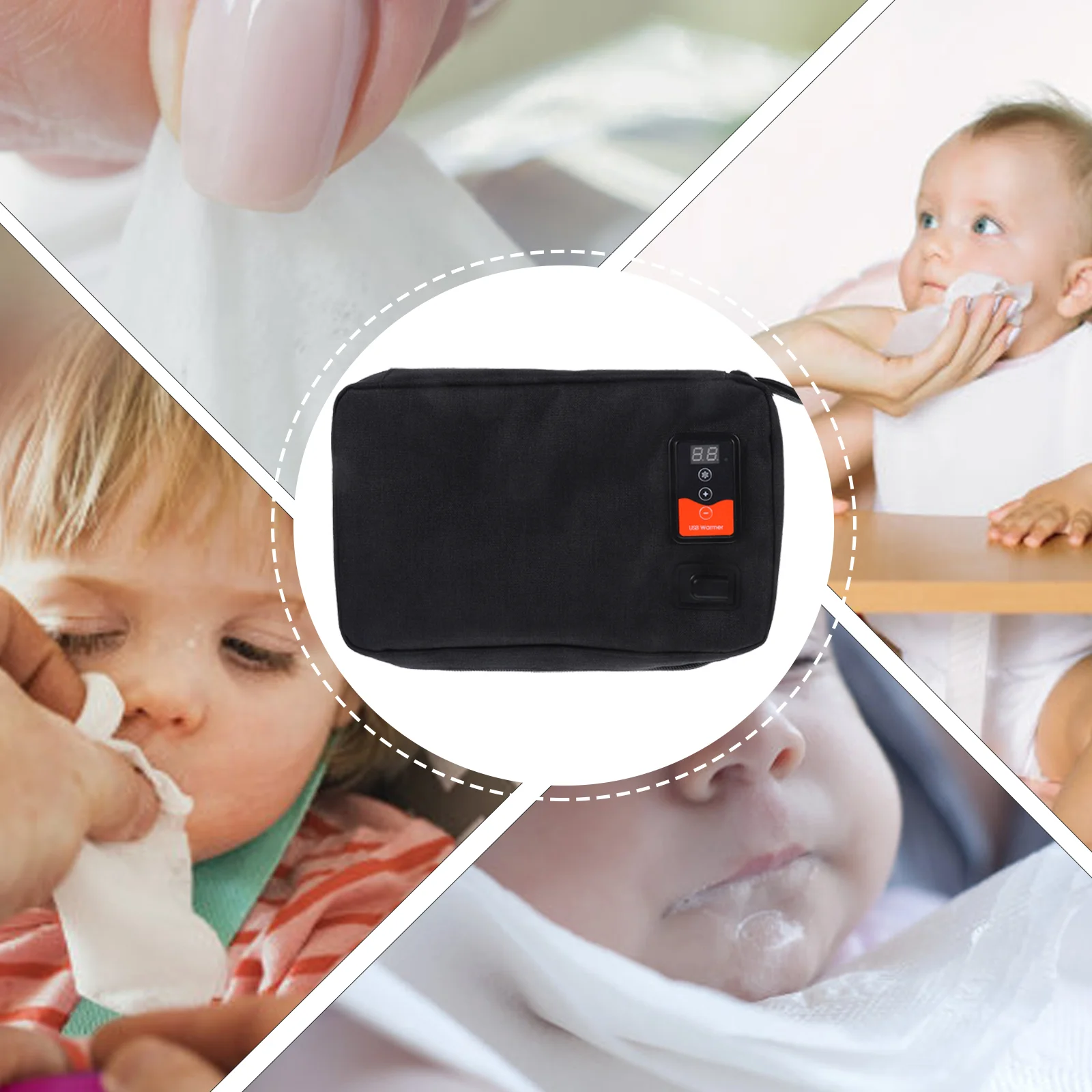 

Portable USB Wipe Warmer Creative Newborn Wet Tissue Warmer Baby Wipes Holder