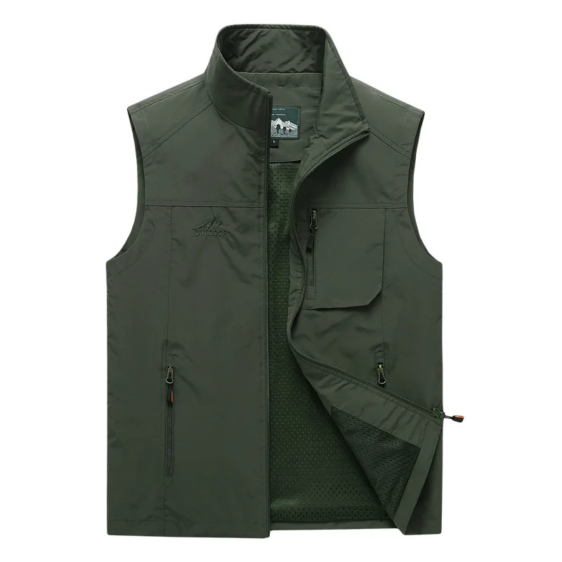 

Men's Vests 2023 Autumn Mens Sleeveless Vest Spring Summer Casual Travels Vest Outdoors Thin Big Size Vest Waistcoat Men Clothes