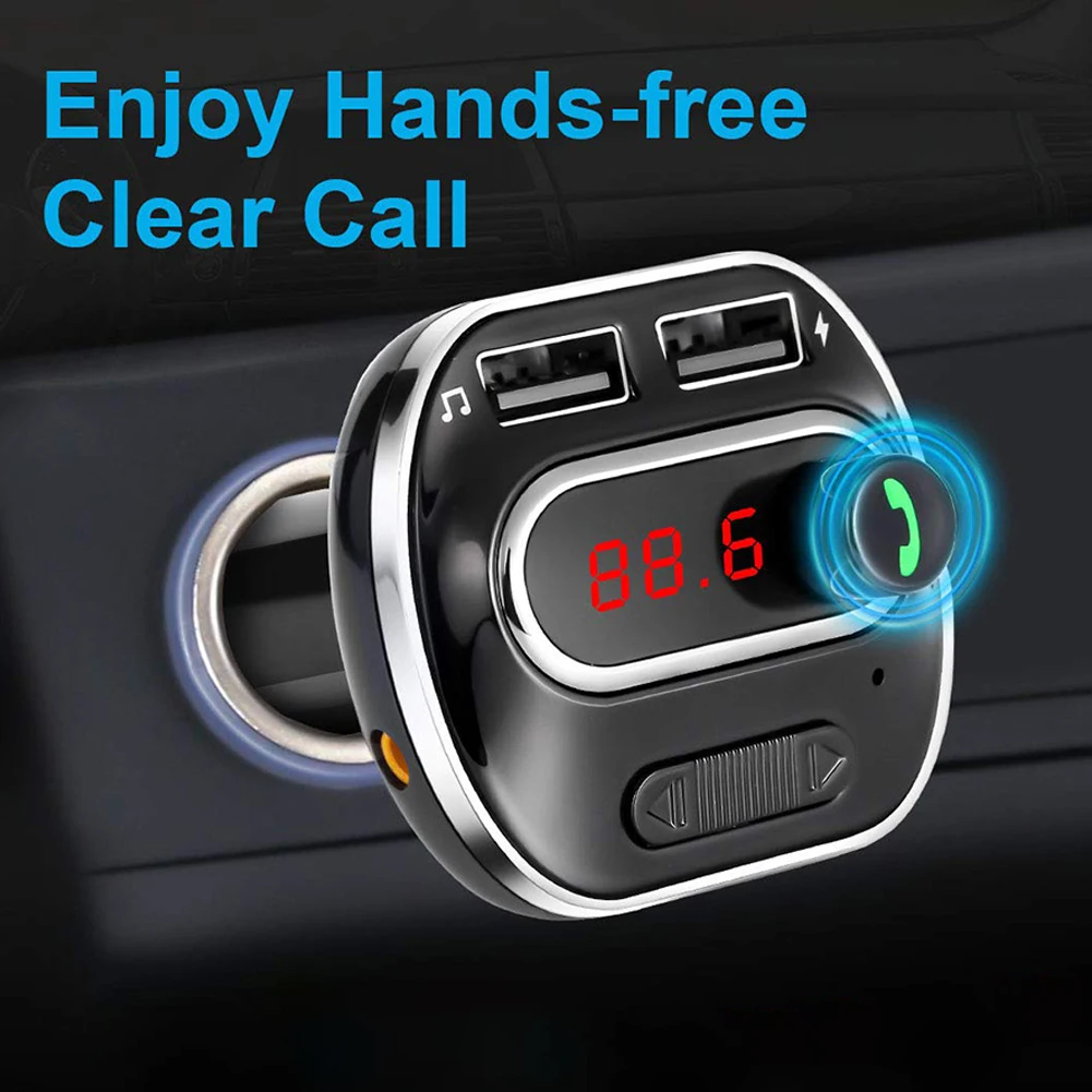 

T19 Car MP3 Player Bluetooth Handsfree USB Charger FM Transmitter Radio Adaptor Car Accessories Interior