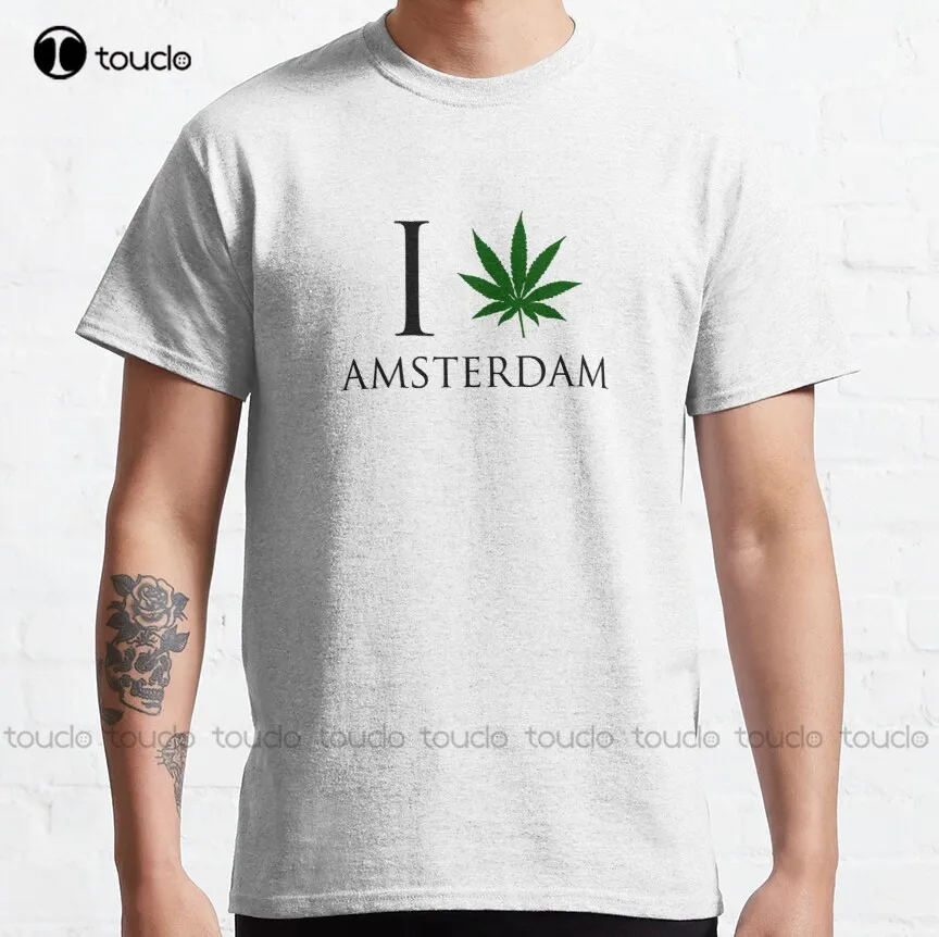 

Amsterdam Amsterdam Urban Watercolor City Skyline Classic T-Shirt Gym Shirts For Men Custom Aldult Teen Unisex Fashion Funny New