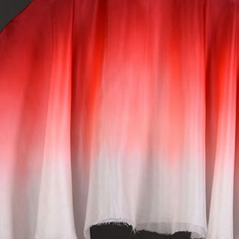 Фата ручной работы для танцев цветная шелковая народного танца фата покраски (1 л