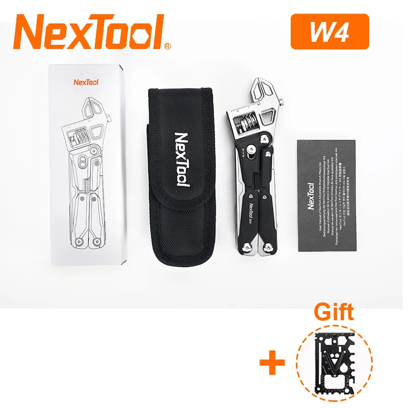 

NexTool легкий гаечный ключ W4 многофункциональный инструмент регулируемый гаечный ключ с храповым механизмом складные плоскогубцы гаечный ключ открытый кемпинг креативный инструмент EDC