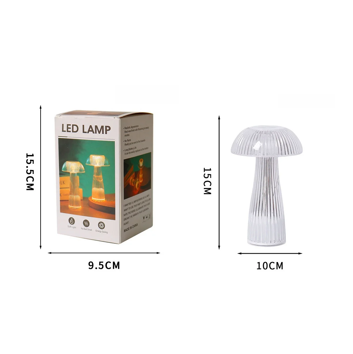 Светодиодный ночник в виде медузы грибная настольная лампа портативный