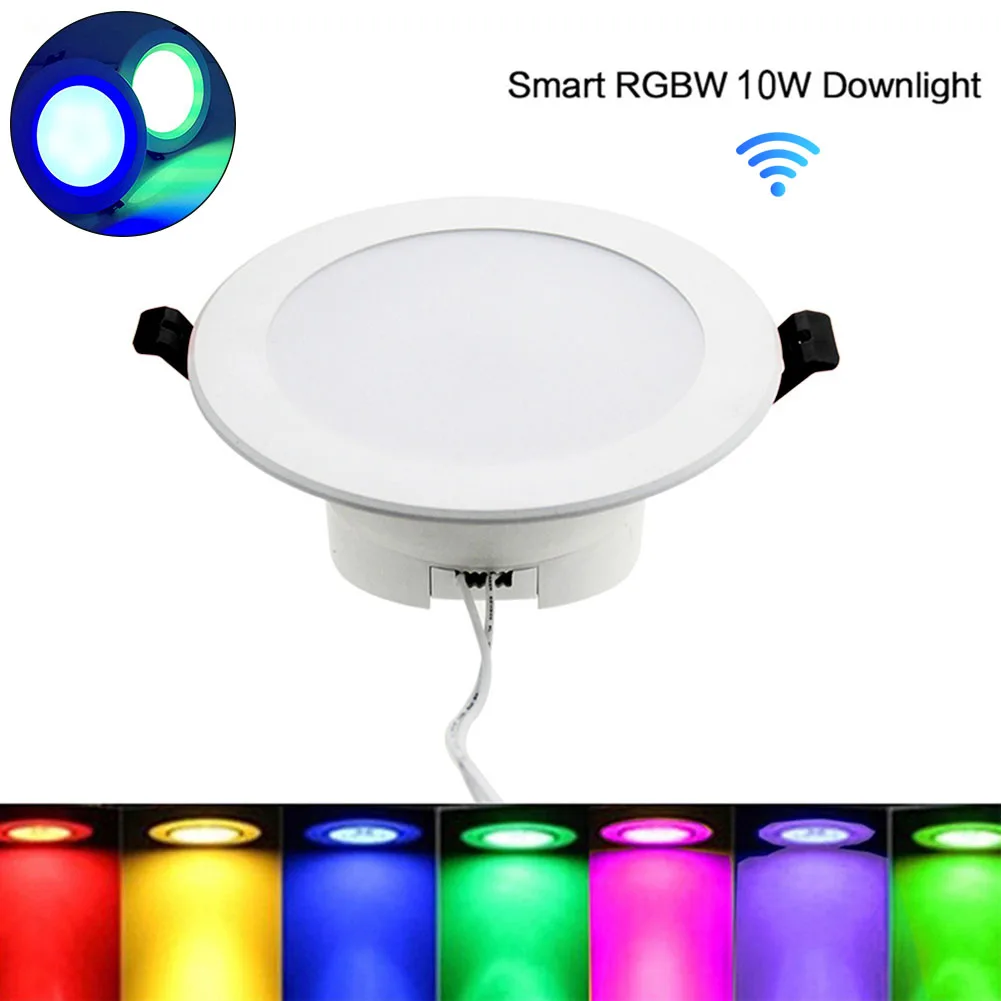 

4 Inch WIFI Color Change RGB Hotel Ceiling Living Room LED Bulb Embedded APP Control Indoor Timing Smart Downlight Super Market