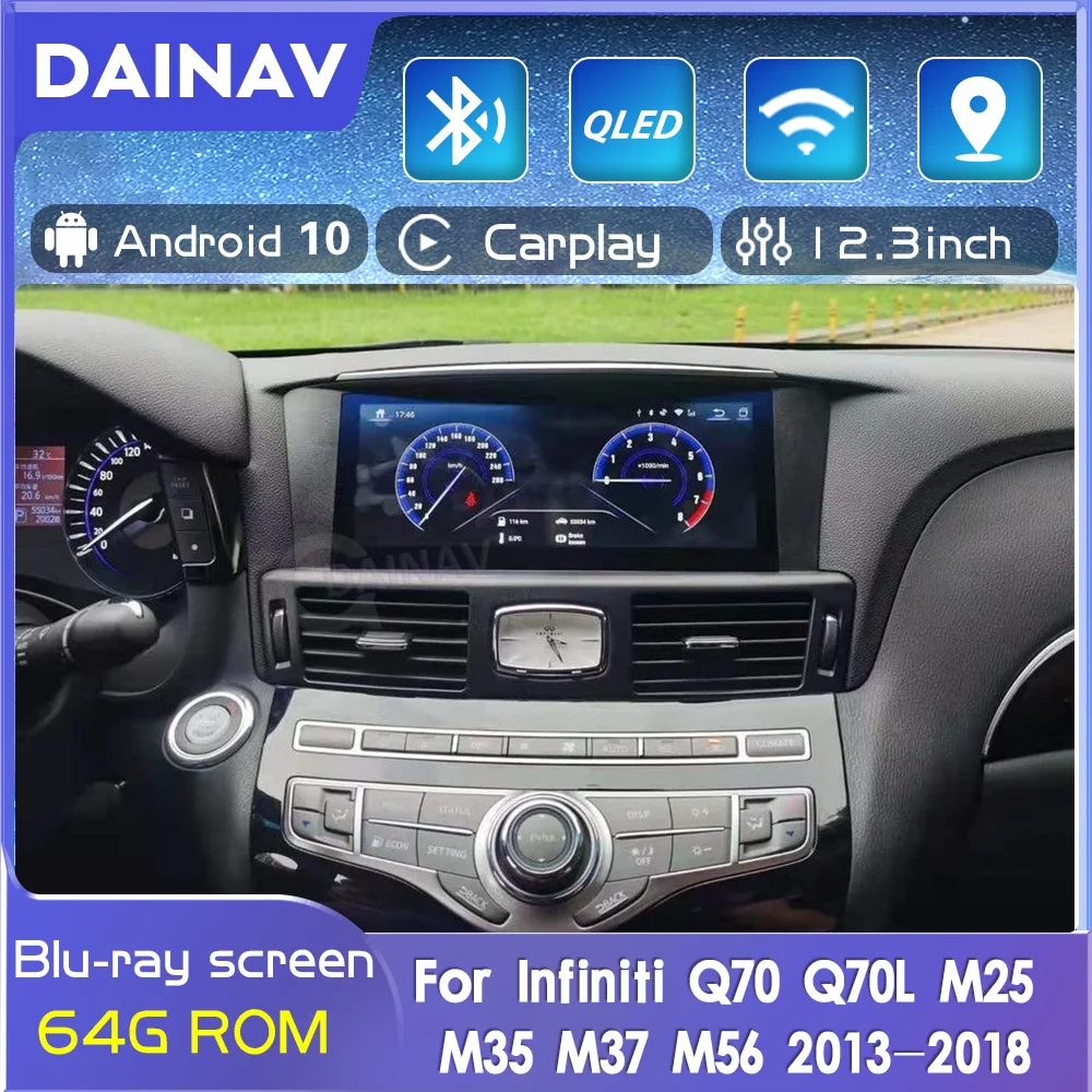 

Автомобильный мультимедийный проигрыватель для Infiniti Q70 Q70L M25 M35 M37 M56 2013-2018
