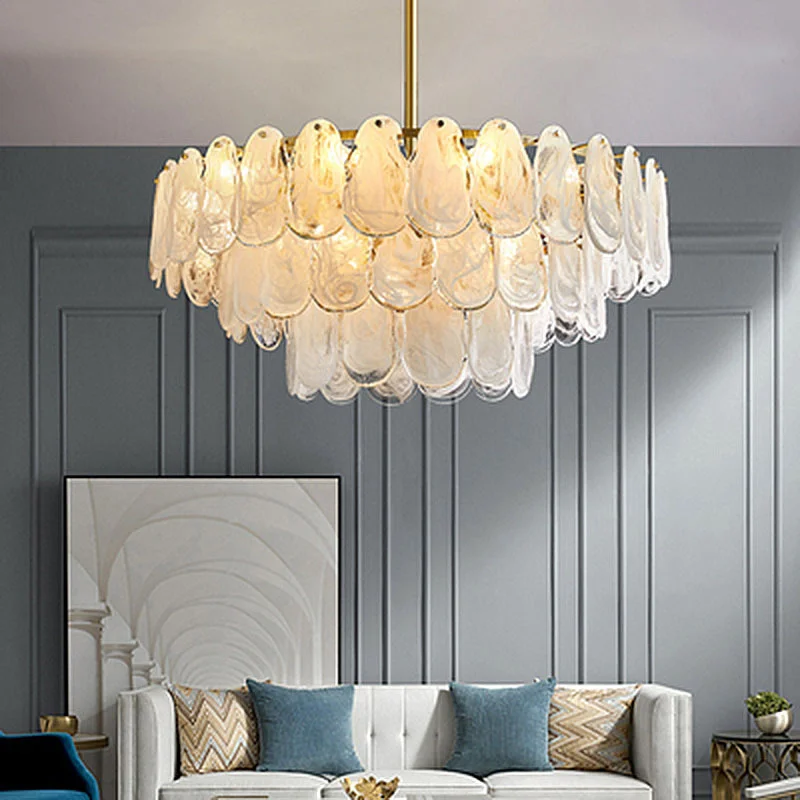 

Хрустальная люстра в форме шара, черная Подвесная лампа, светодиодное освещение для жилых помещений, желесветильник я Потолочная люстра с д...