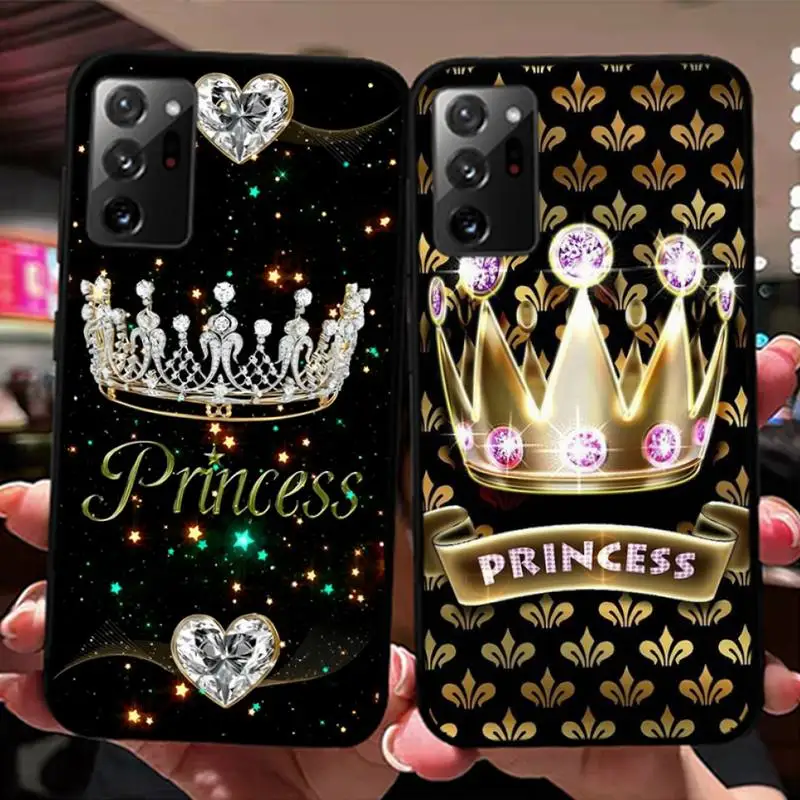 

Diamond Crown Printing Phone Case For Samsung Note 8 9 10 20 pro plus lite M 10 11 20 30 21 31 51 A 21 22 42 02 03
