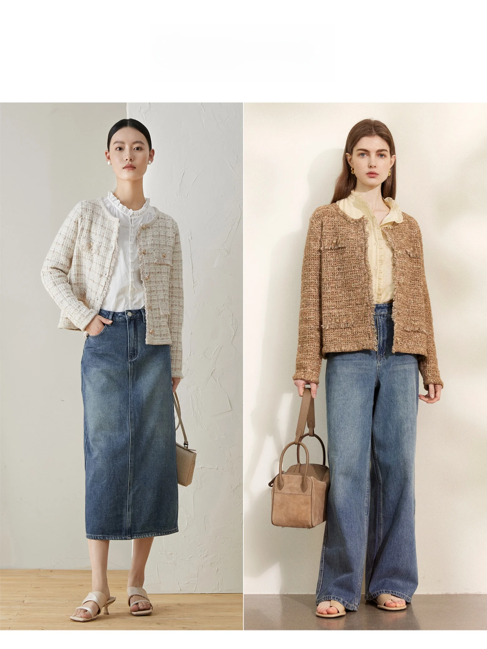 Pumpkin Valley [Relief Series] Angora + шерстяное вязаное классическое короткое пальто для женщин