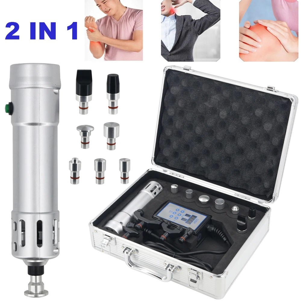 

2 in 1 Shockwave Therapy Machine Body Relaxation Massager Health Care Physical ED Treatment Sports Injury Muscle Pain Relief