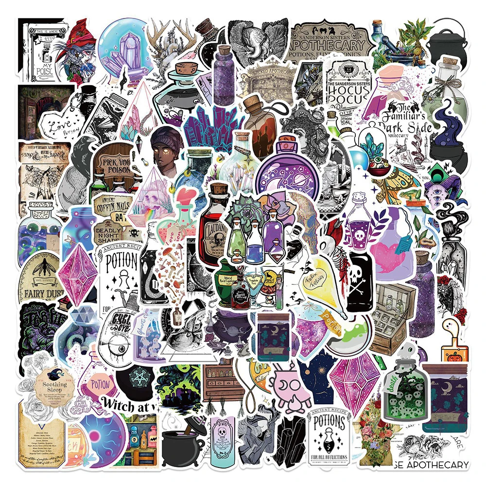 10/30/50/100 ШТ. стикеров фармацевта ужасов готического стиля с граффити эстетического искусства на телефоне, багаже, ноутбуке, велосипеде, автомобиле стикер для детей игрушка.