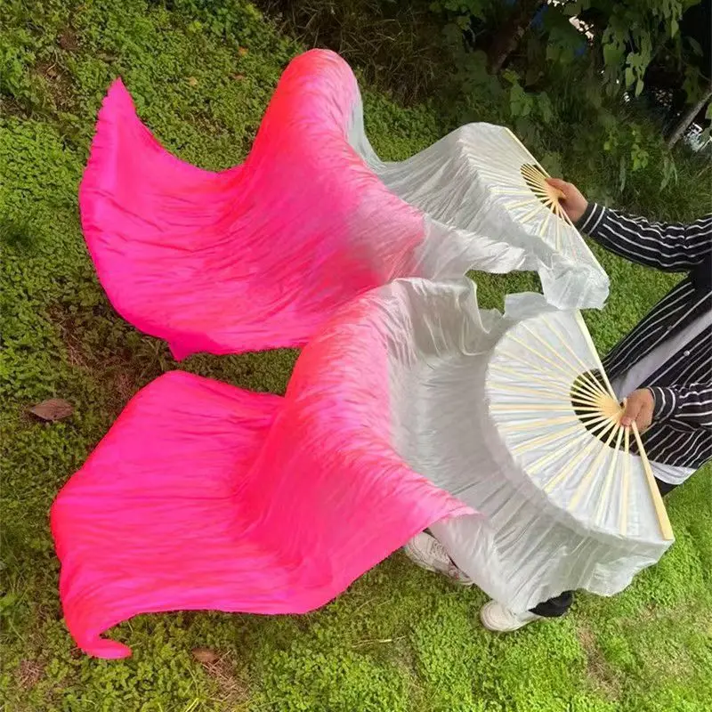 Градиент для танца живота длинный веер 180 см имитирующий шелк удлиненный