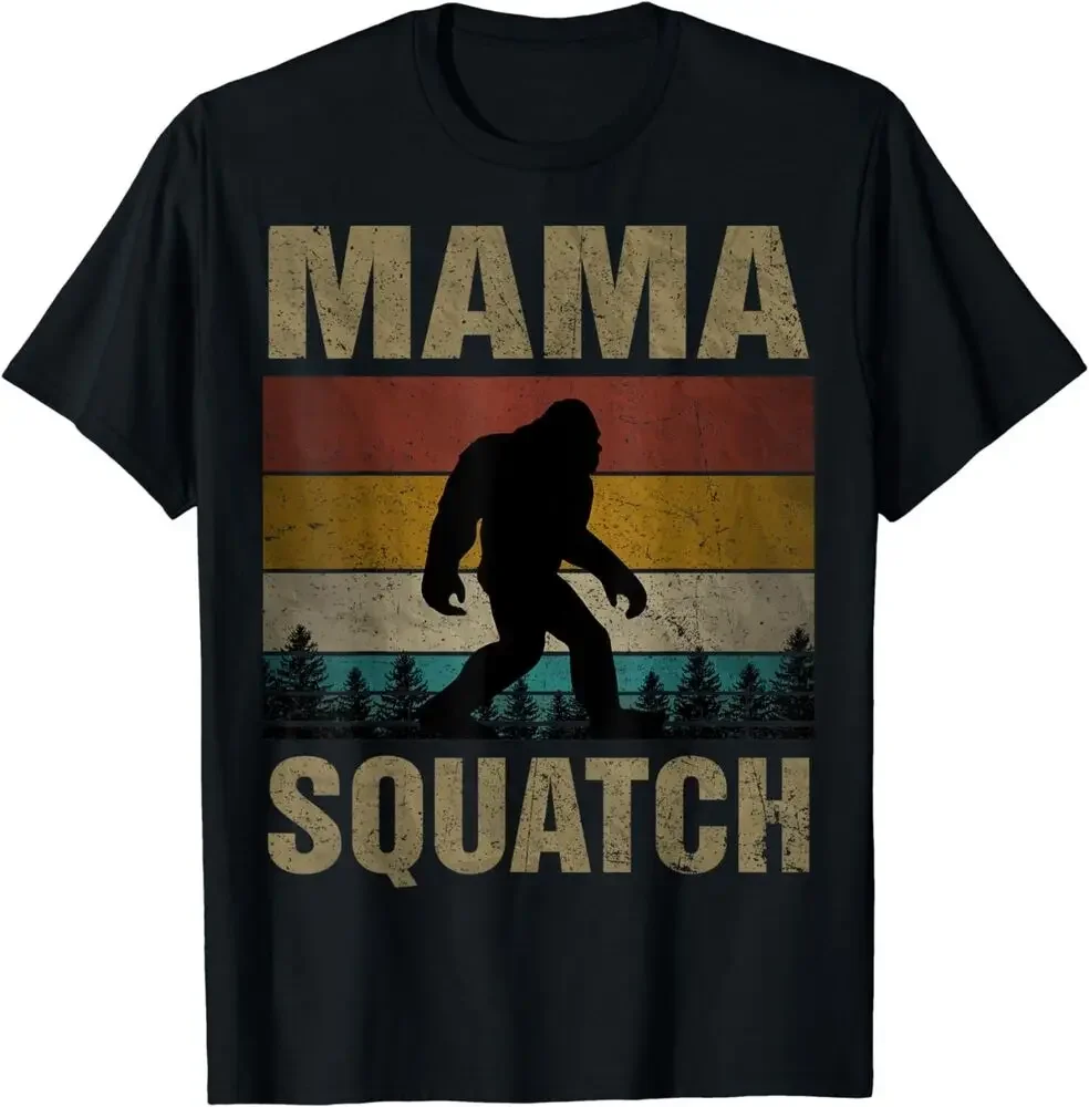 Футболка унисекс из хлопка с надписью Bigfoot Mama в стиле оверсайз