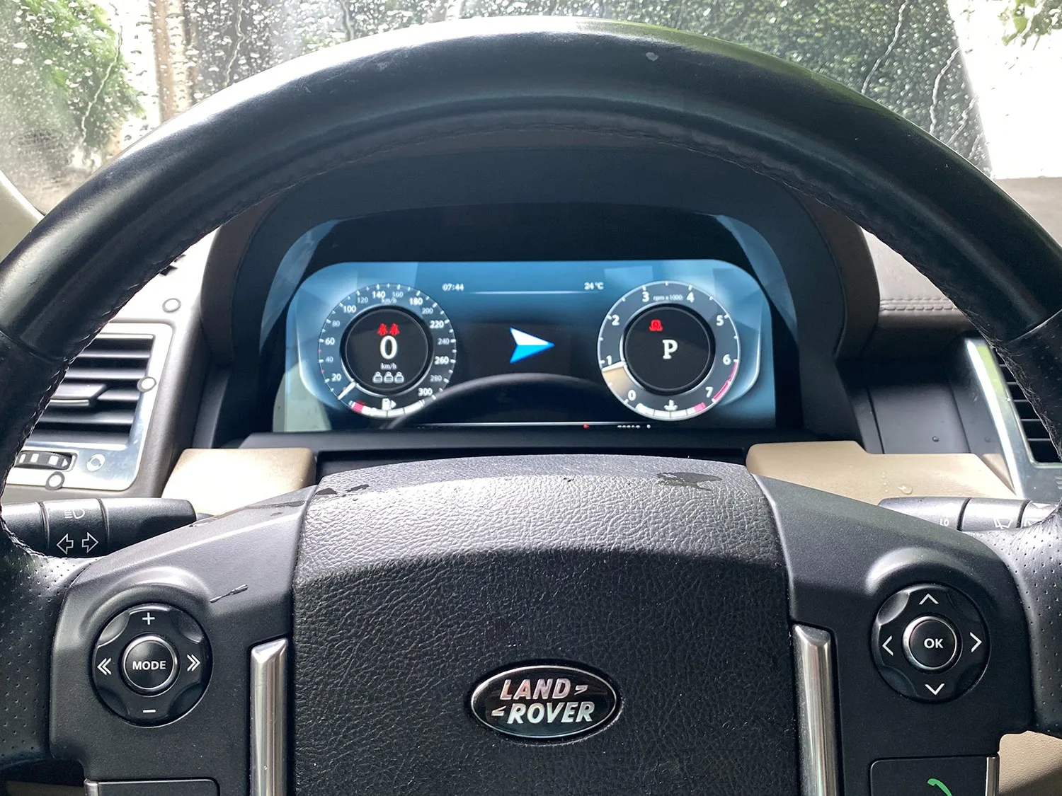 Фото Спидометр для Range Rover Sport 2010 2012, автомобильный цифровой кластер, 12,3-дюймовый ЖК-экран, приборная панель, автоматический виртуальный спидометр, инструмент №1