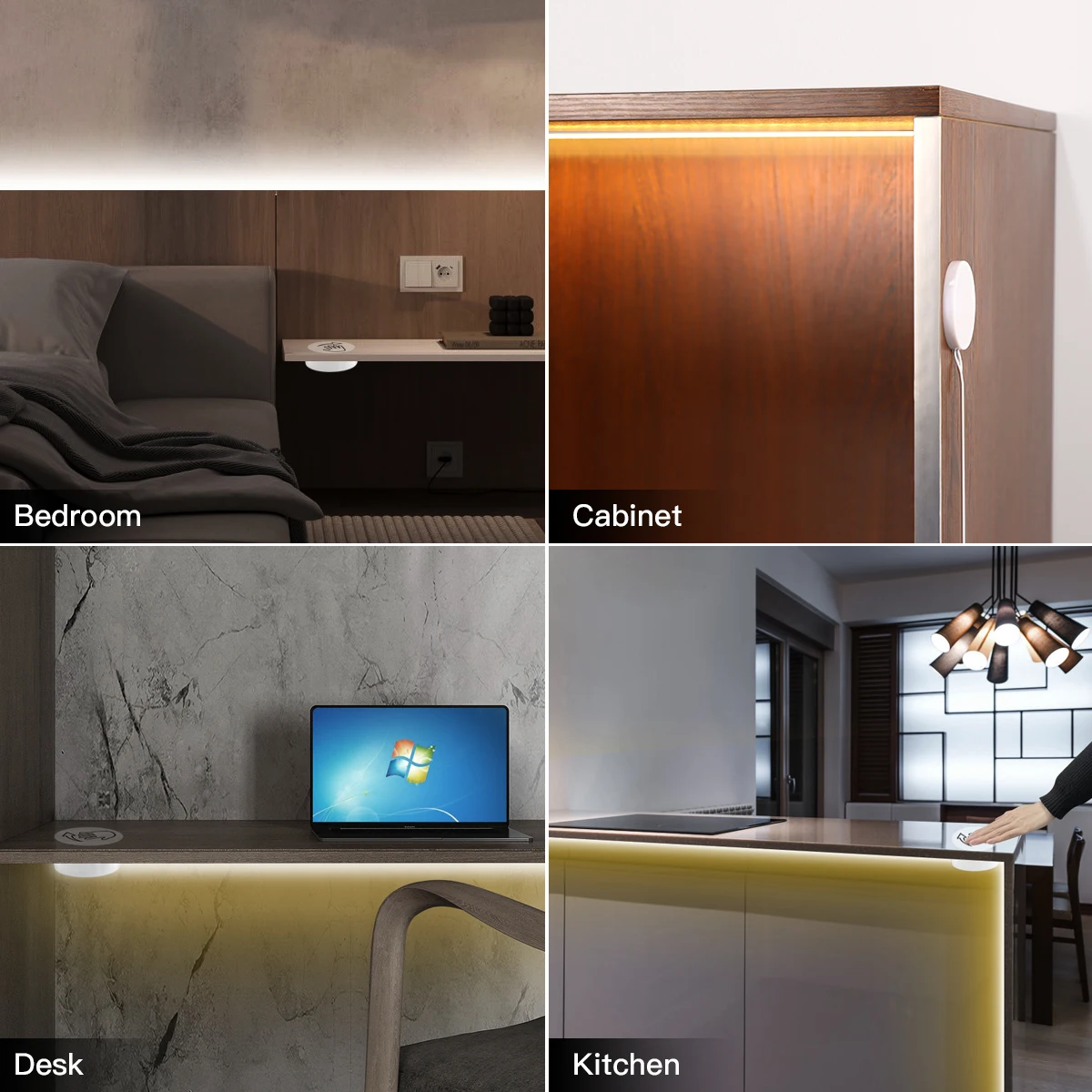 Проницаемая деревянная ручная подсветка сенсорный датчик с регулируемой