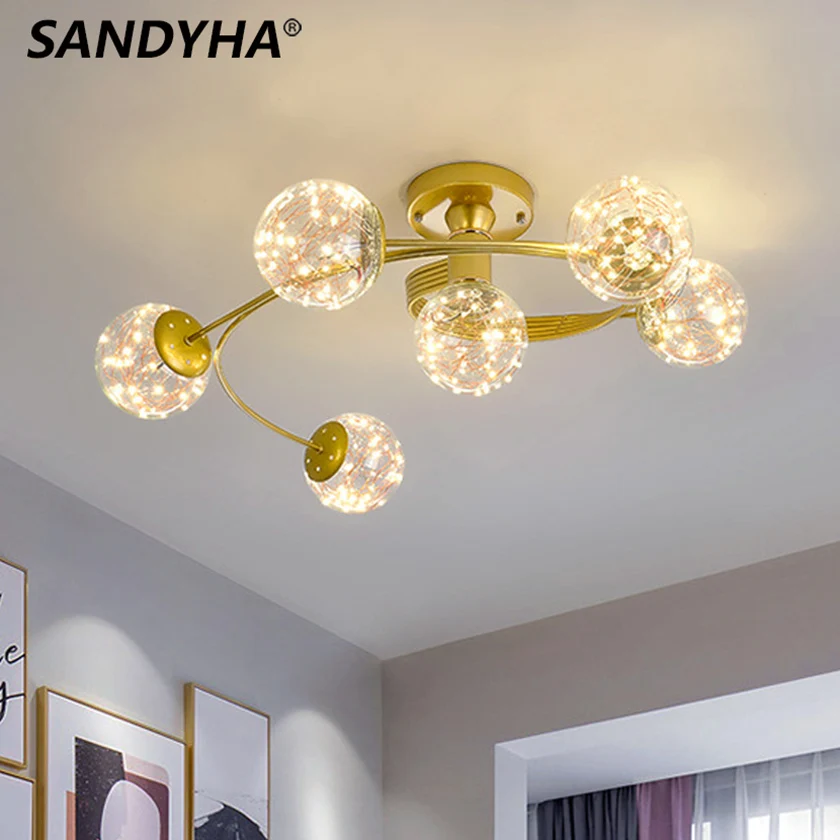 Little clear. Люстра Modern g4 led Bubble Crystal Ball Ceiling Light.