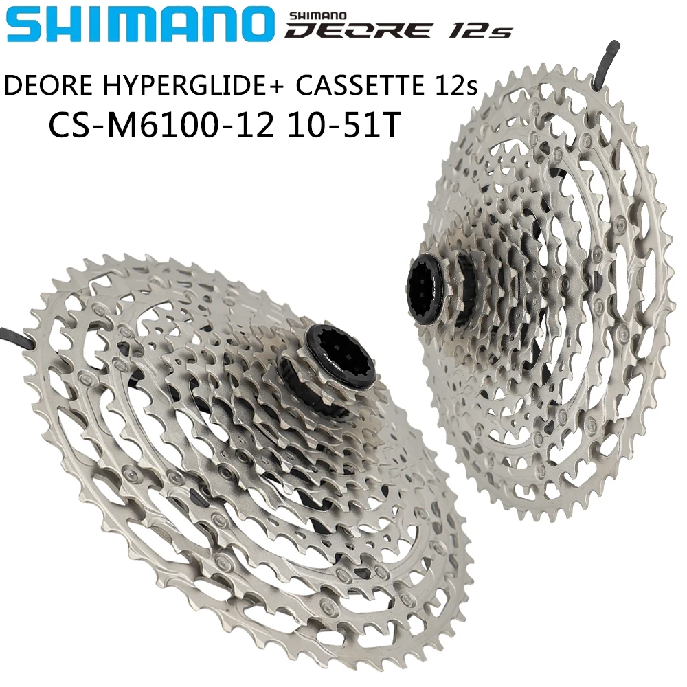 SHIMANO DEORE CS M6100 12-скоростная кассетная звездочка HYPERGLIDE 10-51T 12 В MTB велосипед с муфтой