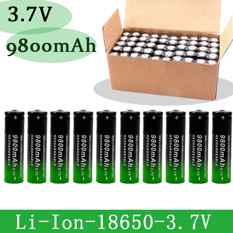 

2023 NEW High Quality 18650 3.7V 19800MAH Rechargeable Battery Suitable for Electric Toys, Calculators, Flashlights