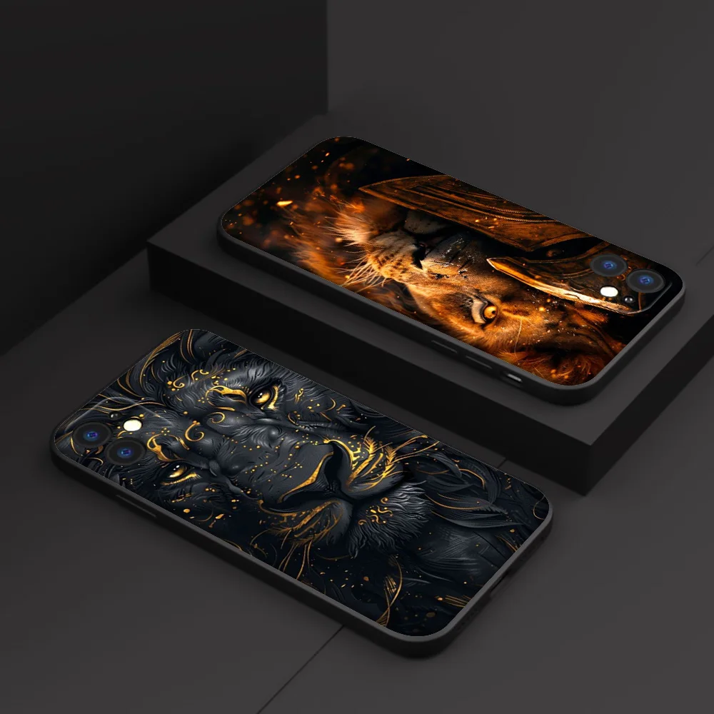 SK102 Lion Wild Animals Phone Soft Case for Samsung Galaxy A15 S10E S9 S8 S7 Note 20 10 9 8 Plus Lite