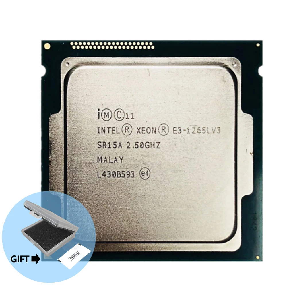 Процессор Intel Xeon E3-1265L v3 E3 1265Lv3 E3 1265L v3 2,5 ГГц четырехъядерный Восьмиядерный 45 Вт Процессор LGA 1150