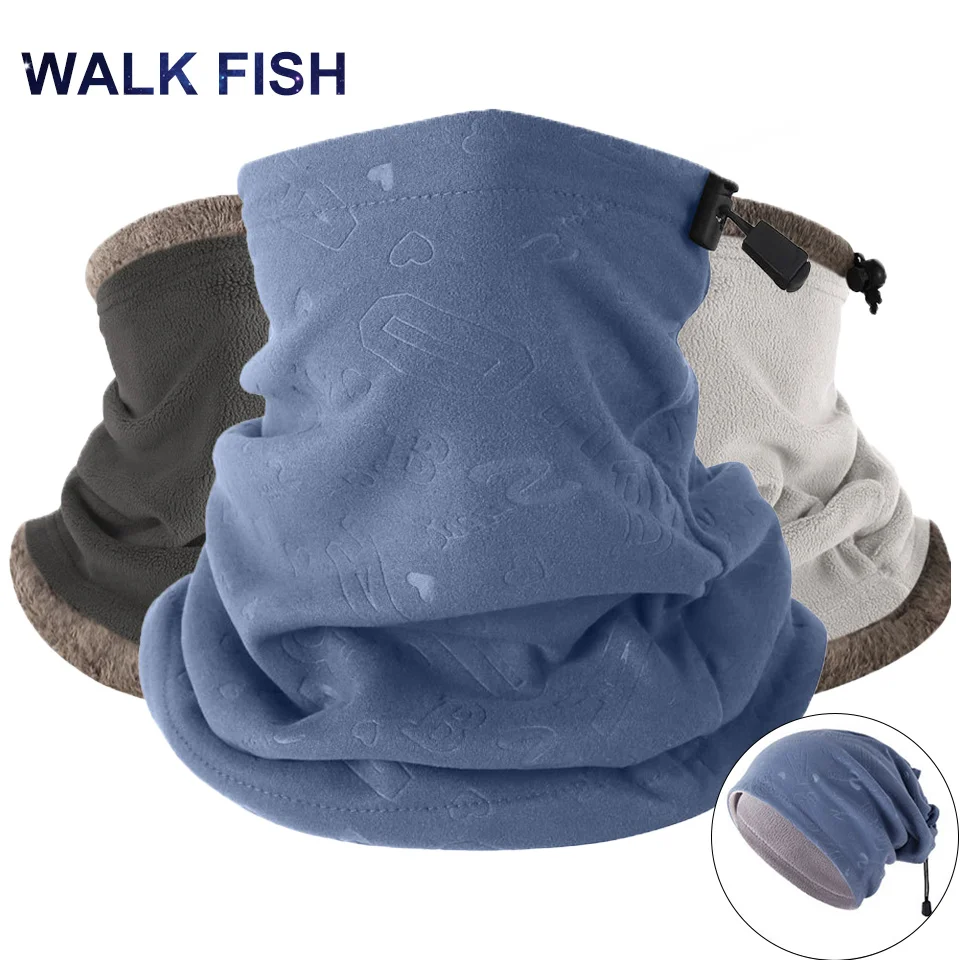 

Зимняя Ветрозащитная маска для лица WALK FISH для мужчин и женщин, Теплая бандана для улицы, маска для велоспорта, походов, альпинизма, шарф, термоголовной убор