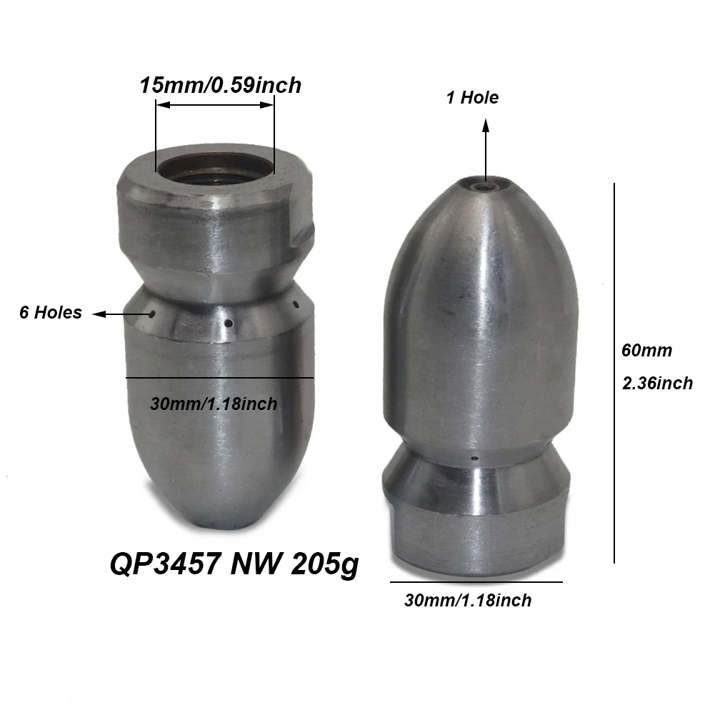Специальная дноуглубительная насадка сопло для очистки автомобиля