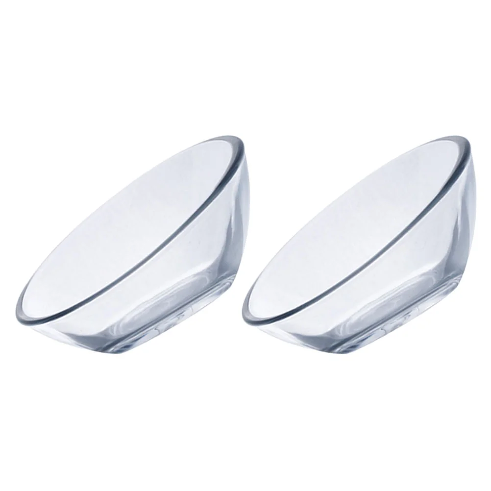 

2pcs Side Dish Plates Glass Sauce Dishes Small Plates Kitchen Tableware