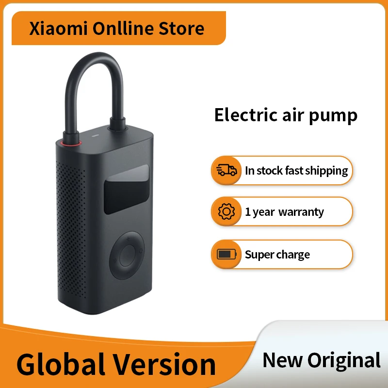 

Портативный Электрический воздушный компрессор Xiaomi Mijia 1S, цифровой датчик давления в шинах, насос для велосипеда, мотоцикла, автомобиля, фут...